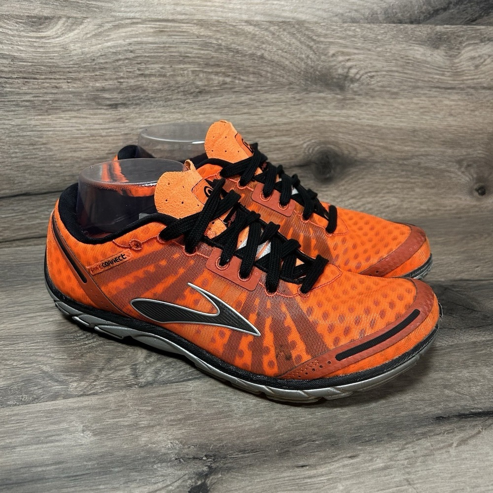 Brooks PureConnect 1101081D867 DNA CUP Athletic Shoes Women Sz 8 Medium D Orange